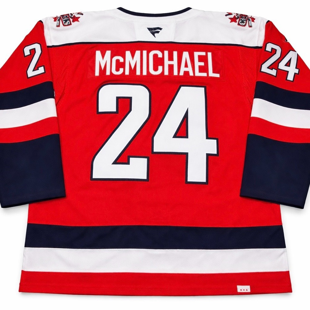 #24 Connor McMichael Screaming Eagles Washington Capitals Jersey